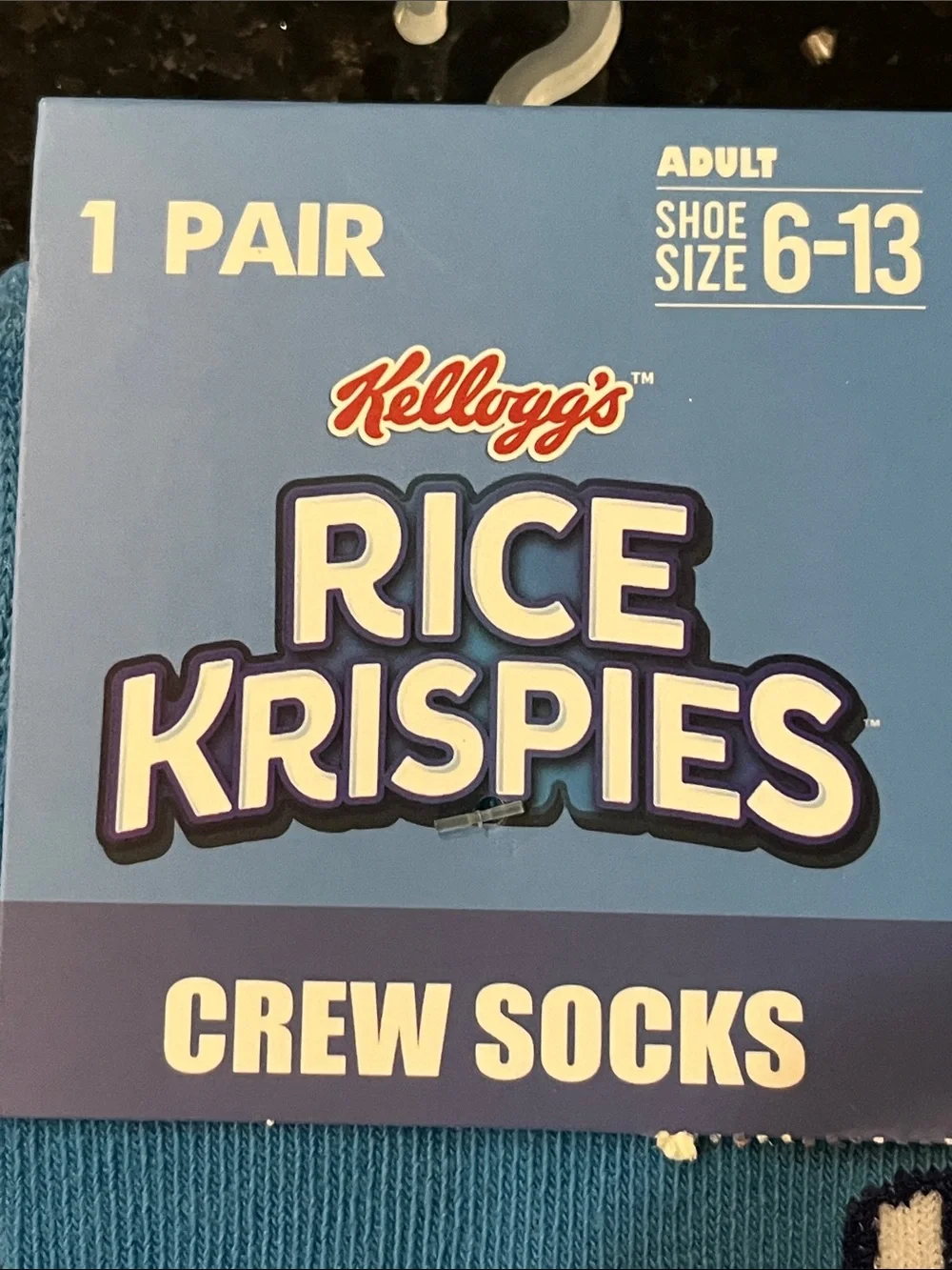 Rice Krispies Novelty Blue Crew Socks - Men's